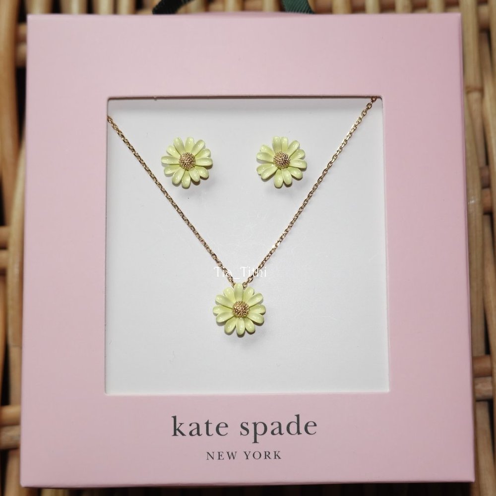 Kate Spade Flower Earrings and Mini Pendant Set - Picture 4 of 4